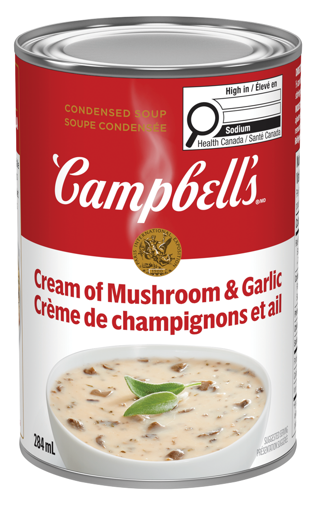 Campbell’s condensée, Crème de champignons et d’ail