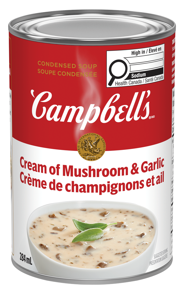 Campbell’s Condensed Cream of Mushroom & Garlic