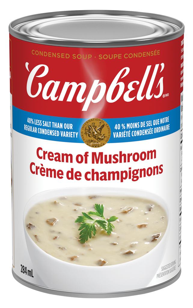 Campbell’s® condensée, Crème de champignons 40% moins de sodium