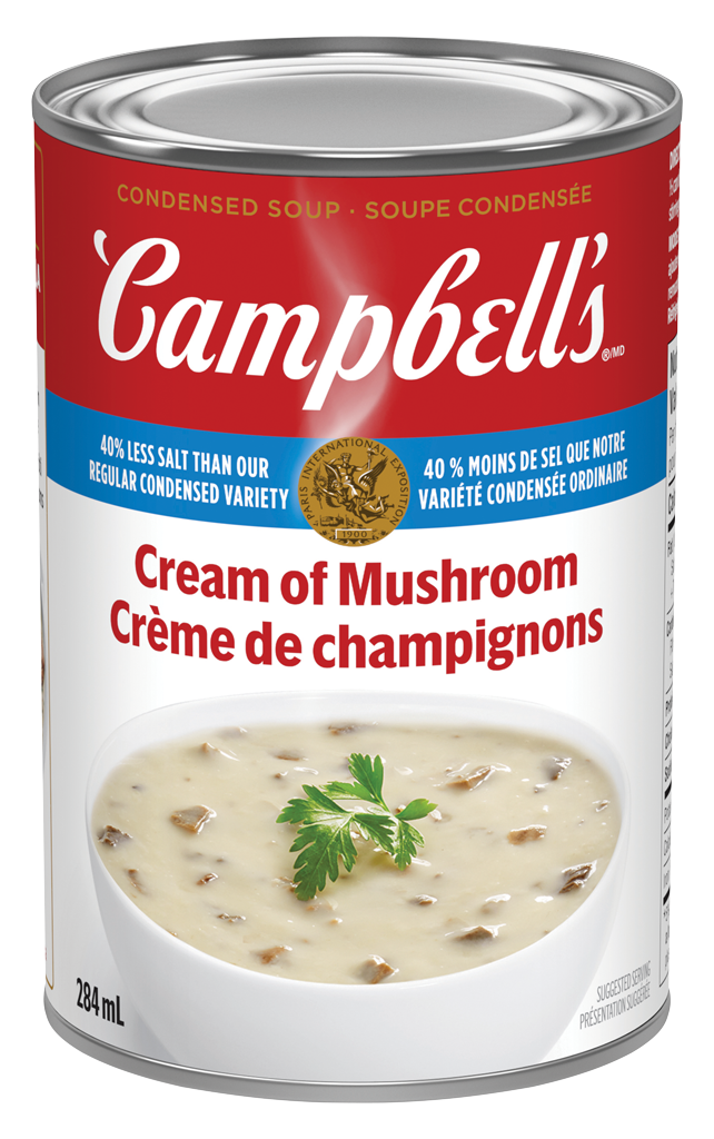 Campbell’s® Condensed 40% Less Salt Cream Of Mushroom