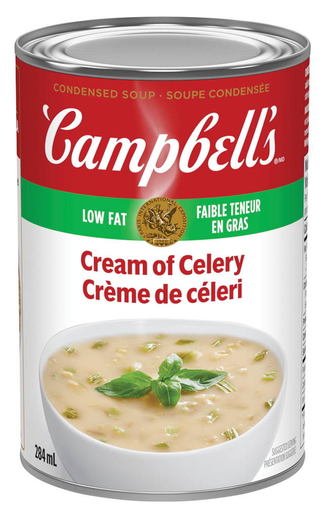 Campbell’s condensée, Crème de céleri à faible teneur en gras