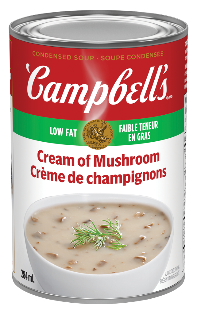 Campbell’s condensée, Crème de champignons à faible teneur en gras