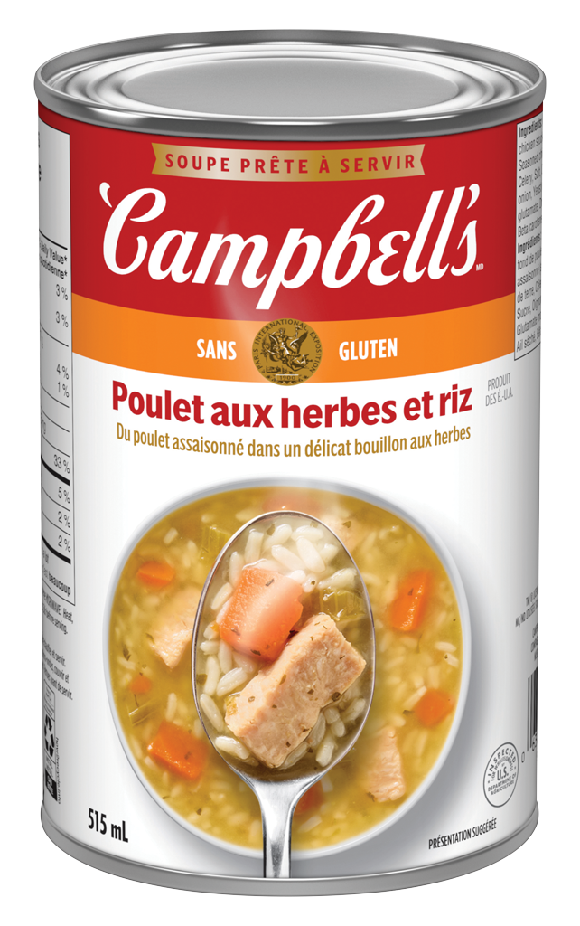 Campbell's® Prete a deguster, Poulet aux fines herbes et riz (515 mL)