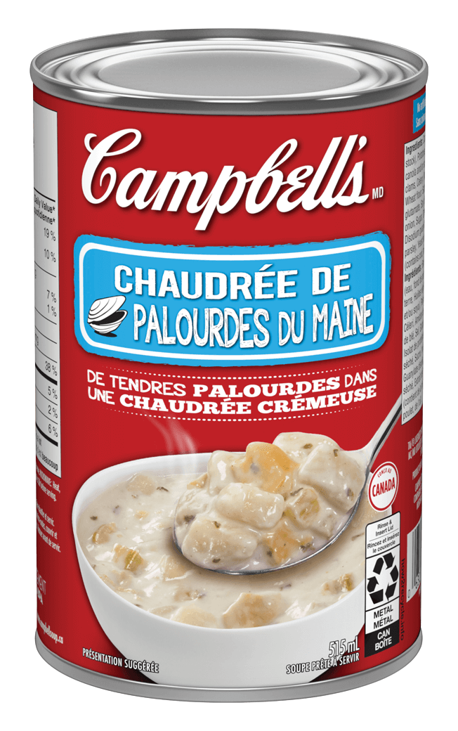 Campbell’s Prête à déguster, Chaudrée de palourdes du Maine