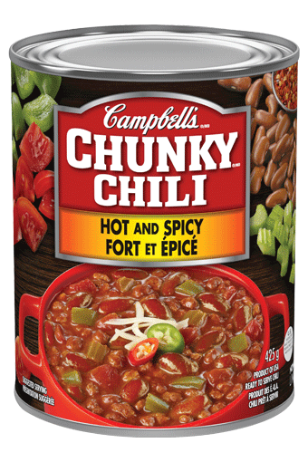 Campbells® Chunky® Hot And Spicy Chili 425 G Campbell Company Of Canada