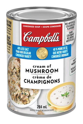 Campbell's condensee, Creme de champignons 40% moins de sodium