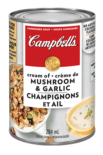 Campbells Condensed Cream Of Mushroom Garlic Campbell