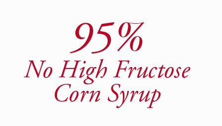 95% No high fructose corn syrup