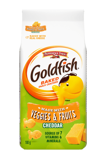 Goldfish Cheddar Made With Veggies & Fruits
