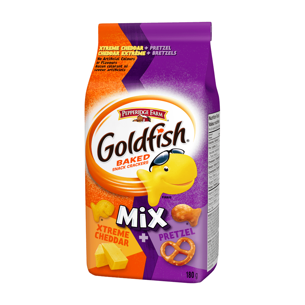 Goldfish Mix Xtreme Cheddar and Pretzel - Campbell Company of Canada