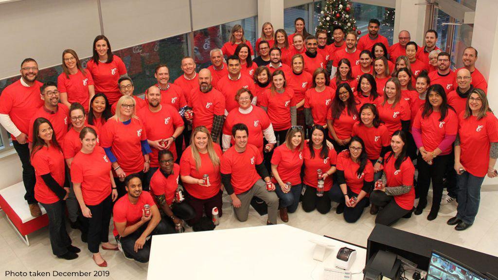 Top Employer photo with Campbell's Team in 2019