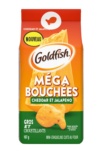 Goldfish Méga Bouchées Cheddar et Jalapeno