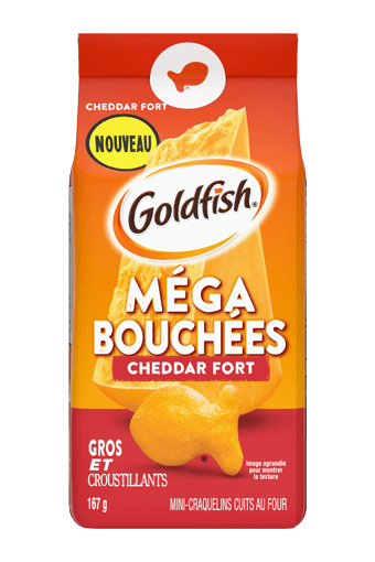 Goldfish Méga Bouchées Cheddar Fort (167 g) - Campbell Company of