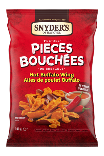 Bouchées de bretzels à saveur d’ailes de poulet Buffalo Snyder’s of Hanover® (240 g)