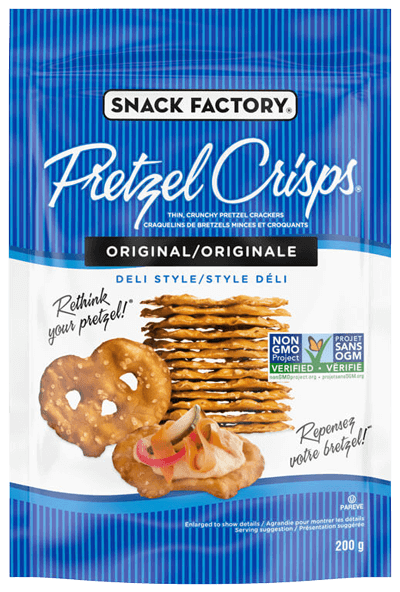 Craquelins de bretzels à saveur originale Pretzel Crisps® de Snack Factory® (200 g)