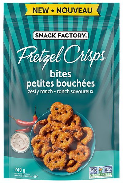 Snack Factory Pretzel Crisps Bites Zesty Ranch